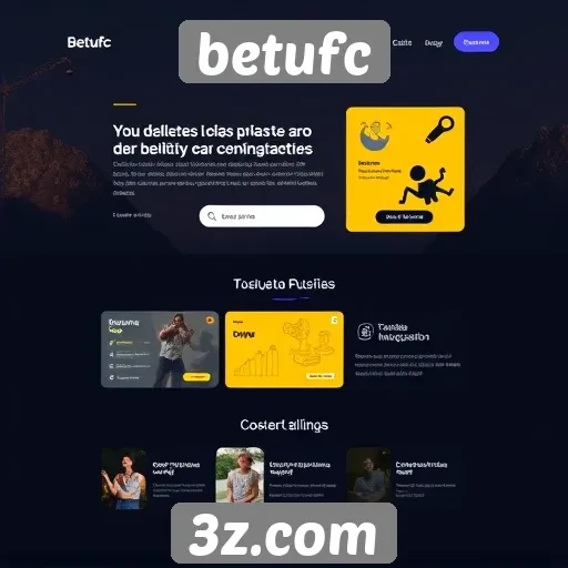 Interface do site betufc é amigável e intuitiva
